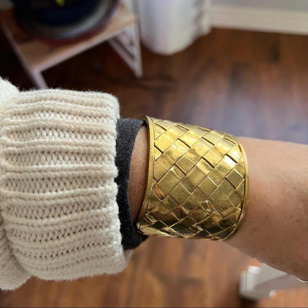 Karine Sultan Wide Cuff Bracelet